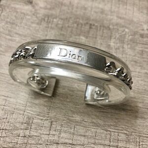 Dior Silver Lucite Cuff~ Authentic